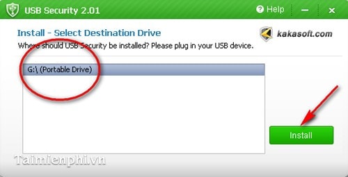 Picture 3 of Set a password for your USB drive, create a password to protect your USB drive using USB Security.