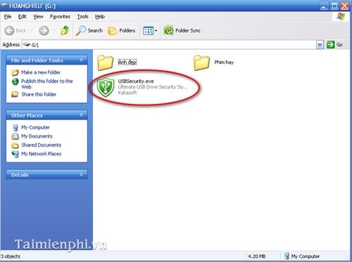 Picture 5 of Set a password for your USB drive, create a password to protect your USB drive using USB Security.