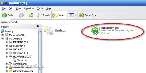 Picture 9 of Set a password for your USB drive, create a password to protect your USB drive using USB Security.