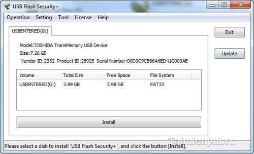 Picture 12 of Set a password to protect your USB drive using USB Flash Security.