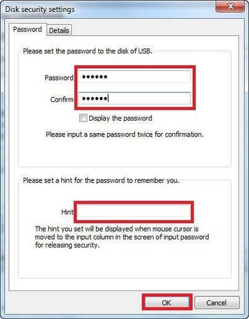 Picture 4 of Set a password to protect your USB drive using USB Flash Security.