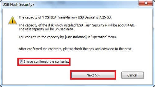 Picture 5 of Set a password to protect your USB drive using USB Flash Security.