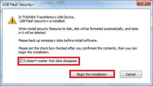 Picture 6 of Set a password to protect your USB drive using USB Flash Security.
