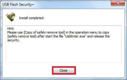 Picture 7 of Set a password to protect your USB drive using USB Flash Security.