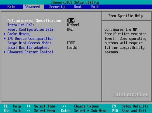 Picture 6 of Set the basic parameters for the computer.