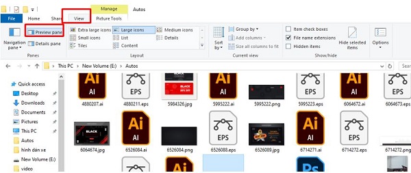 Share how to fix Preview Pane error of not being able to view image files Picture 7