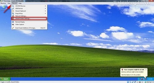 Picture 9 of Sharing data between a physical machine and a virtual machine on VirtualBox.