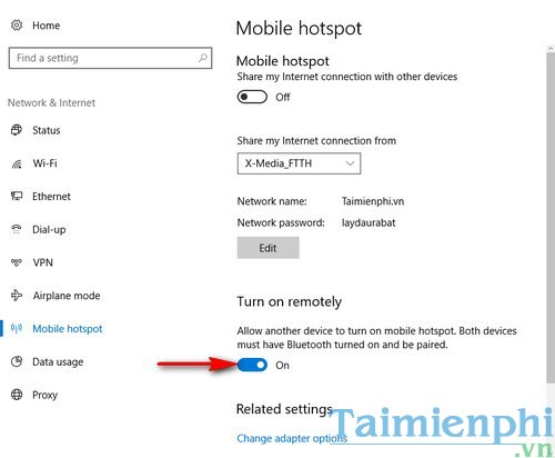Picture 5 of Creating a Wi-Fi hotspot on Windows 10 doesn't require any software.