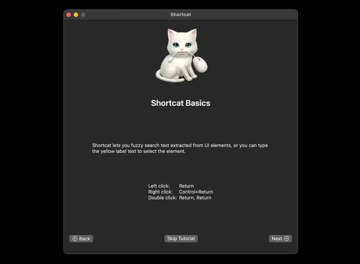 Shortcat - An app that makes it easy to use your Mac without a mouse Picture 6