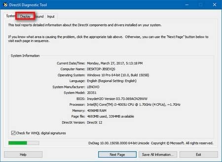 Shortcut keys to check computer configuration, check PC hardware Picture 5