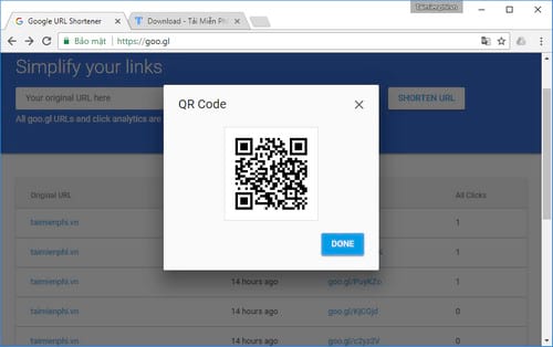 Shorten links and create QR Codes with goo.gl Picture 14