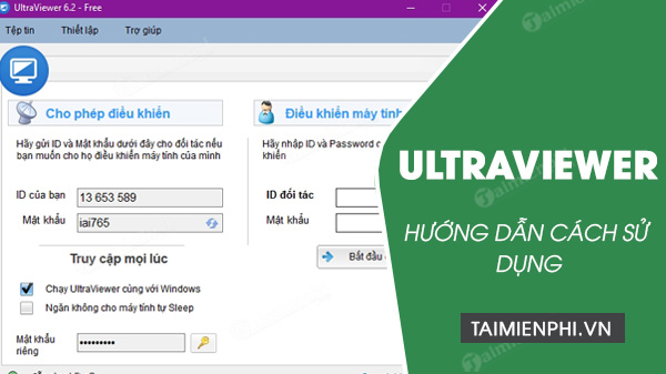 Picture 1 of Simple UltraViewer usage guide for remote computer control.