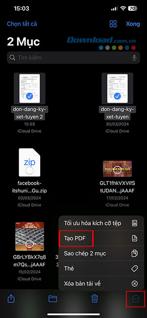 Simple ways to merge PDF files on iPhone Picture 2