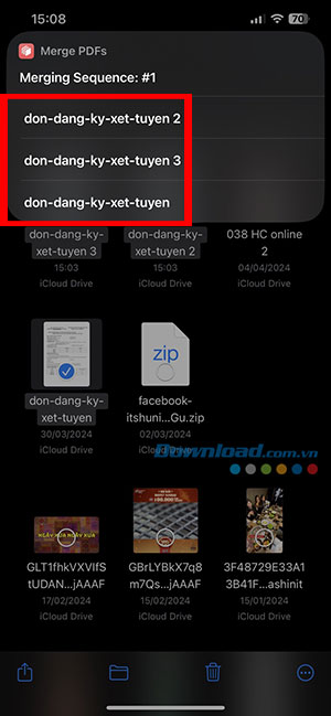 Simple ways to merge PDF files on iPhone Picture 9