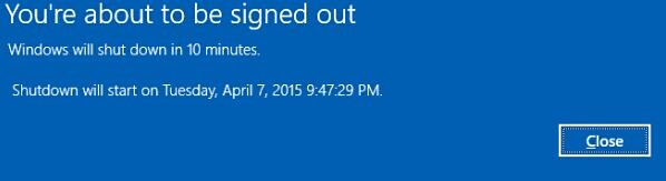 Simple Windows 10 computer shutdown timer without installing software Picture 3