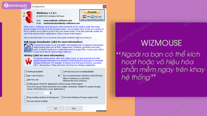 Picture 3 of Software for adjusting mouse and cursor speed.