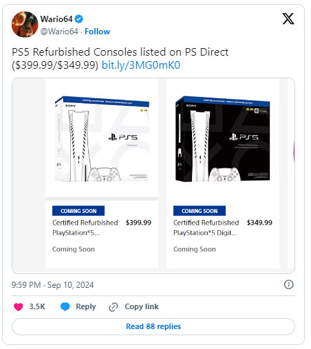 Sony Will Sell Used PS5s for Half the Price of PS5 Pro Picture 1