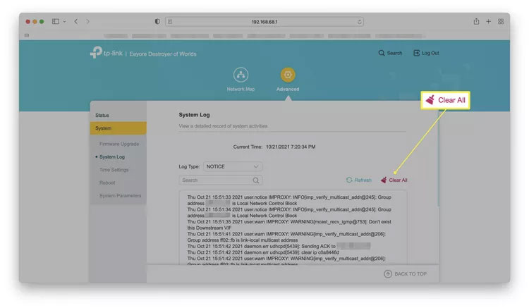 Step by step guide to clear router history Picture 5