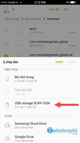 Picture 10 of Steps to connect a USB device to an Android phone via OTG port