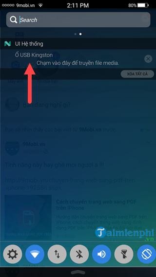 Picture 5 of Steps to connect a USB device to an Android phone via OTG port