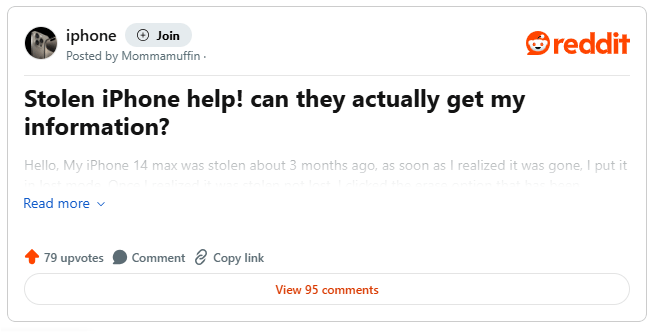 Stolen iPhone? Don't Delete It From Your Apple Account! Picture 2