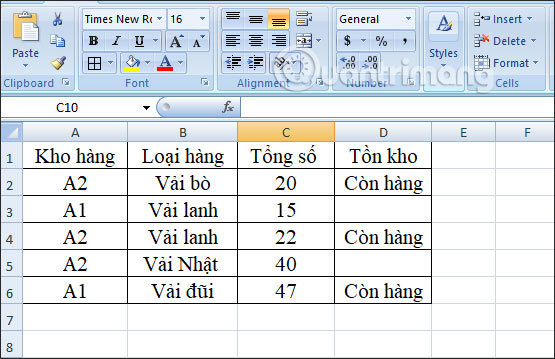 Picture 2 of SUBTOTAL function: Formula and how to use the SUBTOTAL function in Excel