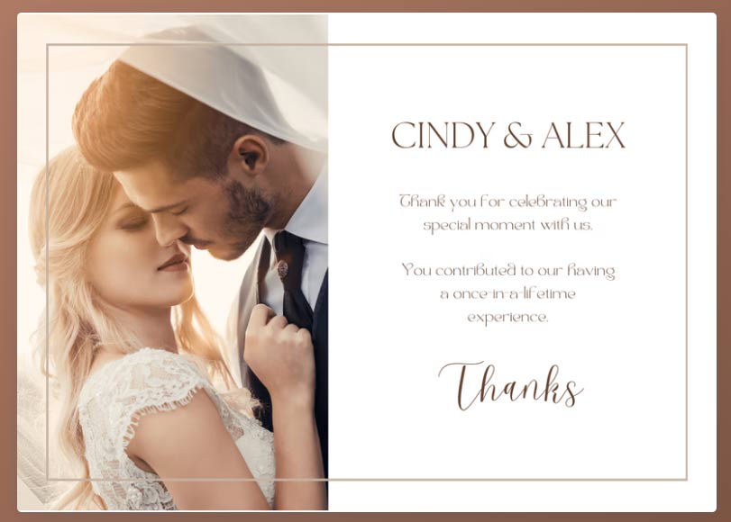 Picture 1 of Here are some suggestions for the perfect thank-you card for every special moment in your life.