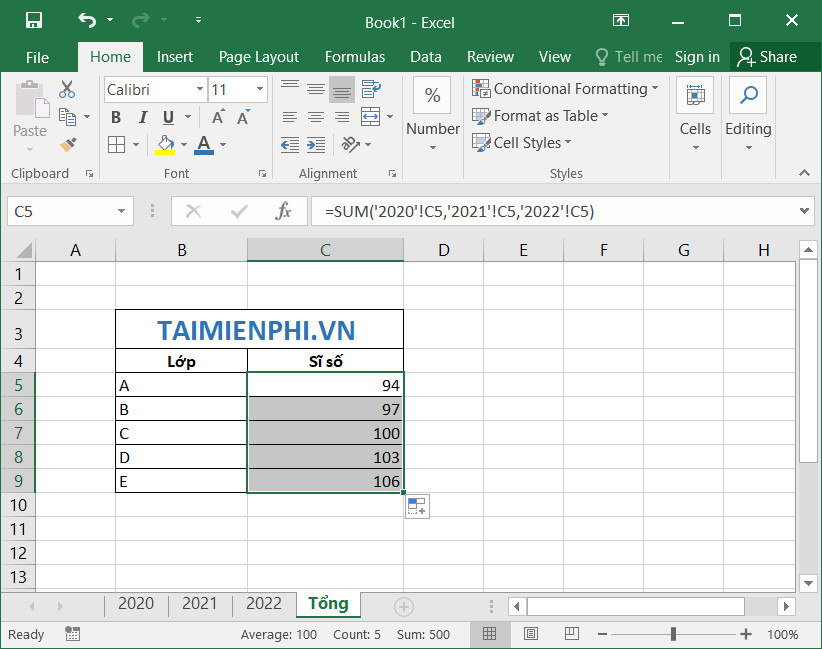 SUM function in Excel, sum function and examples Picture 7