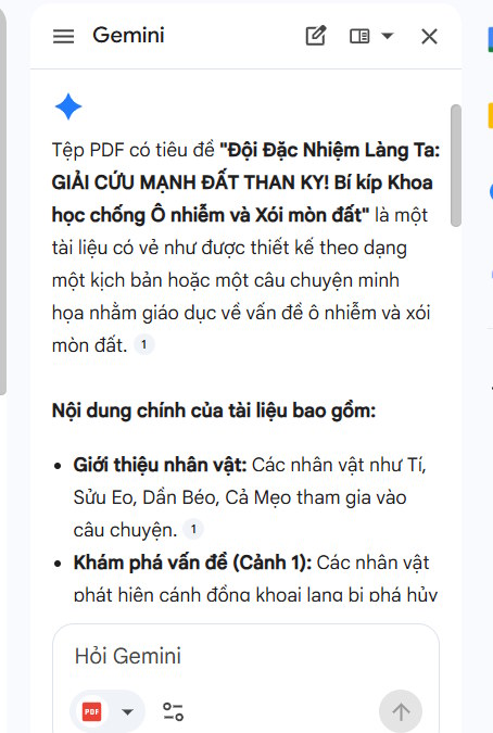 Quickly summarize documents in Google Drive using Gemini. Picture 2