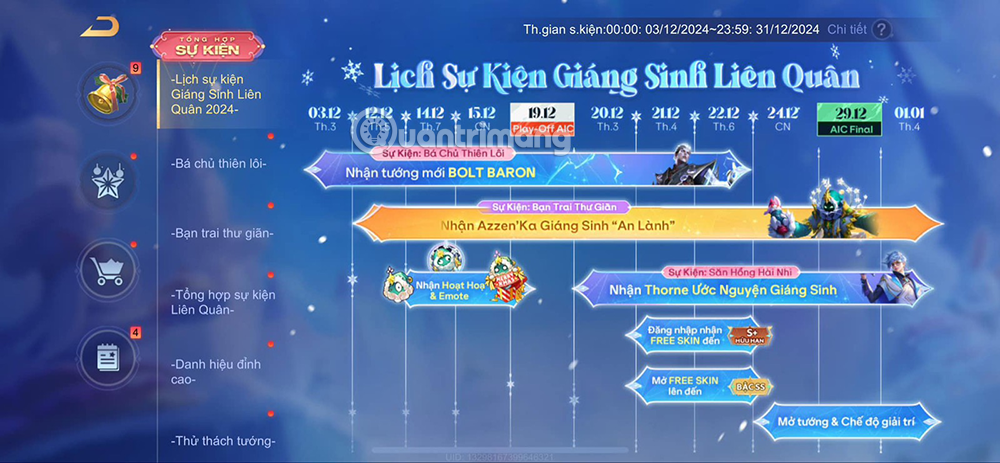 Picture 3 of Summary of events to receive free skins in Arena of Valor in April 2026