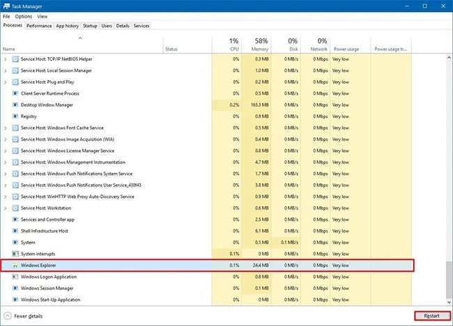 Summary of ways to fix black Windows 10 screen error Picture 3