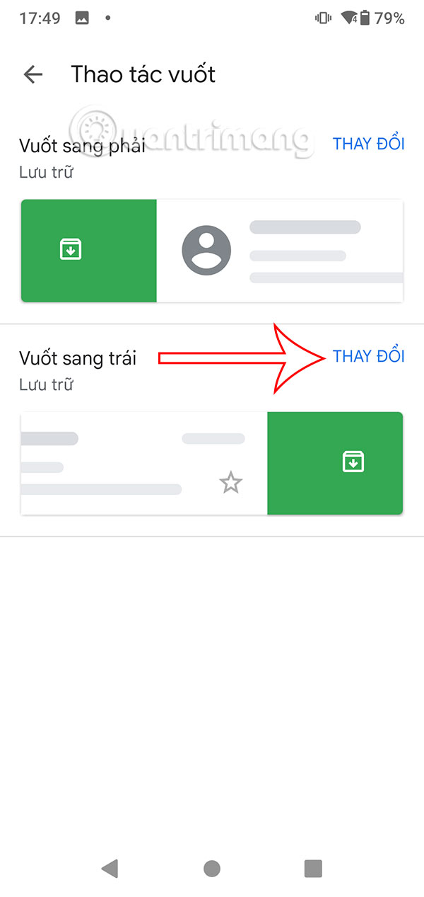 Instructions for adjusting Gmail Android swipe gestures Picture 5