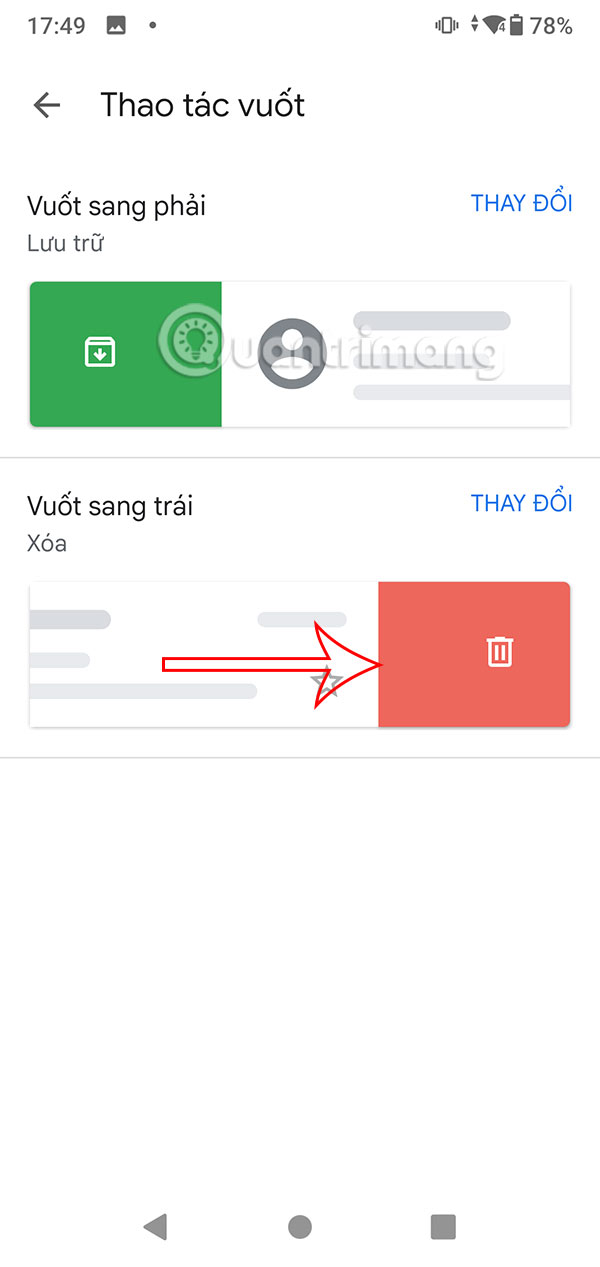 Instructions for adjusting Gmail Android swipe gestures Picture 7