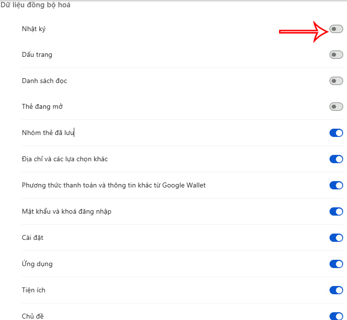 Instructions for managing synchronization on Google Chrome Picture 5