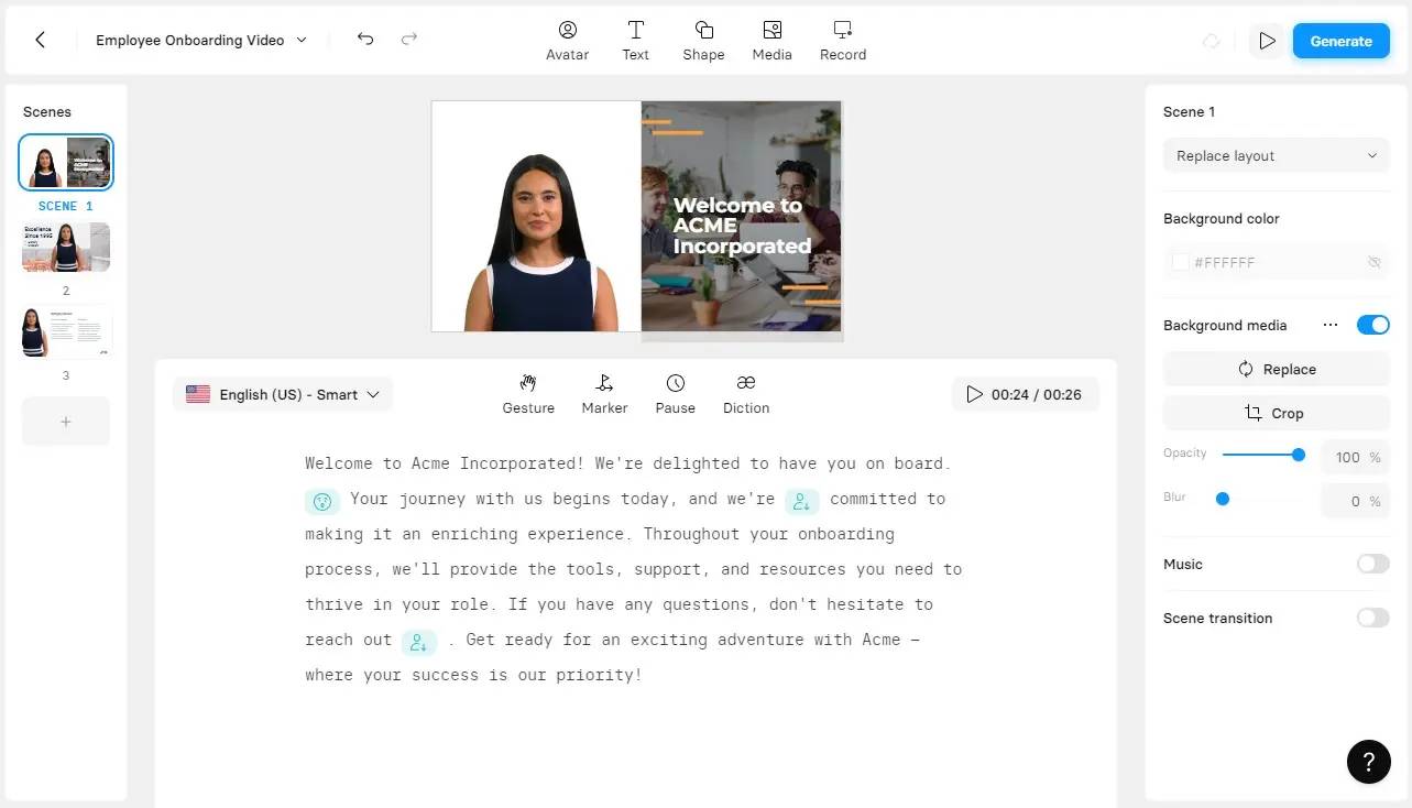 Synthesia AI: A detailed look at how to use Synthesia to create AI-powered videos. Picture 5