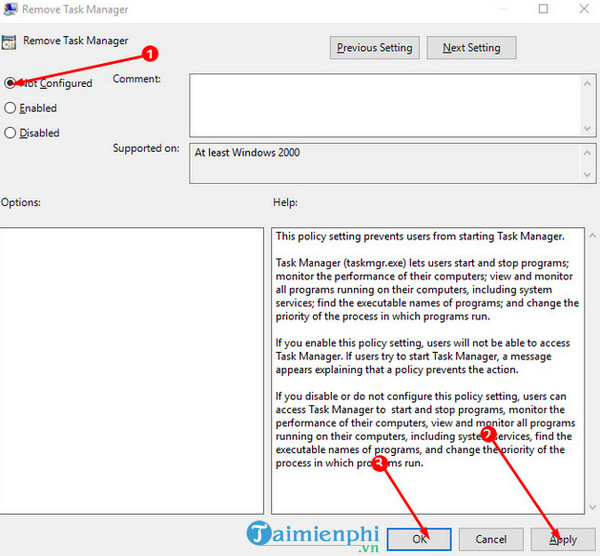 Picture 3 of Task Manager on Windows 10 is unresponsive and won't open.