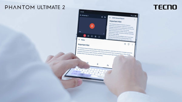 Tecno Phantom Ultimate 2: 10-inch tri-fold screen phone Picture 1