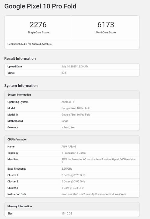 Tensor G5 Benchmark Leaked: Google's Most Powerful Chip Ever Picture 1