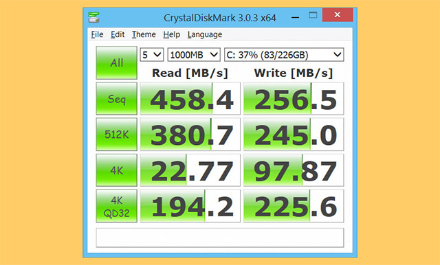 Test SSD, HDD hard drive speed with CrystalDiskMark software Picture 6