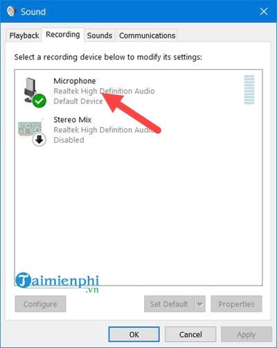 Picture 14 of Test your microphone and headphones on Windows 10, 8, and 7.