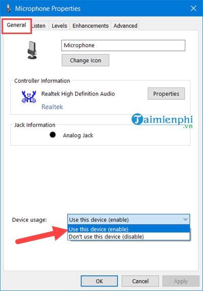 Picture 15 of Test your microphone and headphones on Windows 10, 8, and 7.