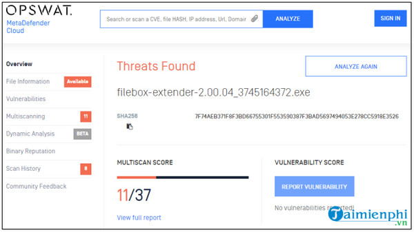 Picture 5 of The best and most effective online virus checking website.