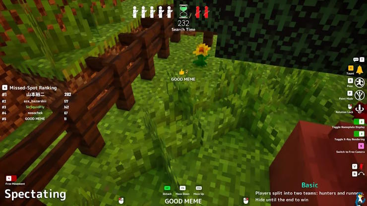 images 2 of The best hiding spots on the Minecraft map in Meccha Chameleon