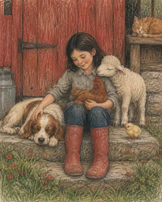 The ChatGPT prompt template creates illustrations for children's books. Picture 6