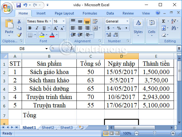 Picture 1 of The COUNT function in Excel: Formulas and the simplest ways to use this counting function.