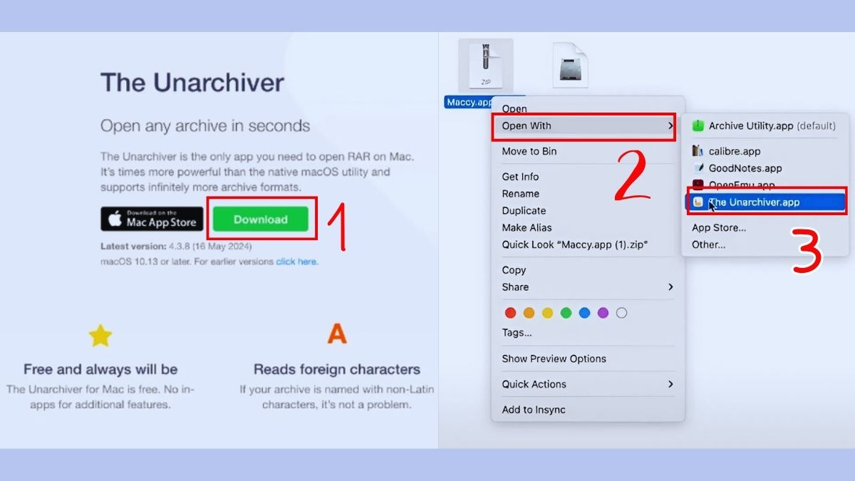 Picture 3 of The easiest way to extract RAR files on a MacBook for free in 2026.