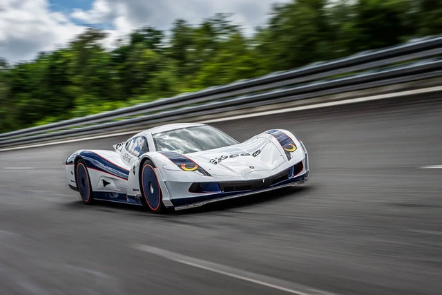 The electric car model has the fastest speed in the world, with a ...