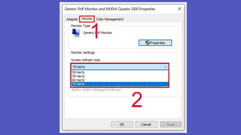 The fastest and simplest ways to adjust screen refresh rate today Picture 5