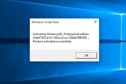 The fastest way to Active Windows 10 Pro, Home using CMD Picture 5