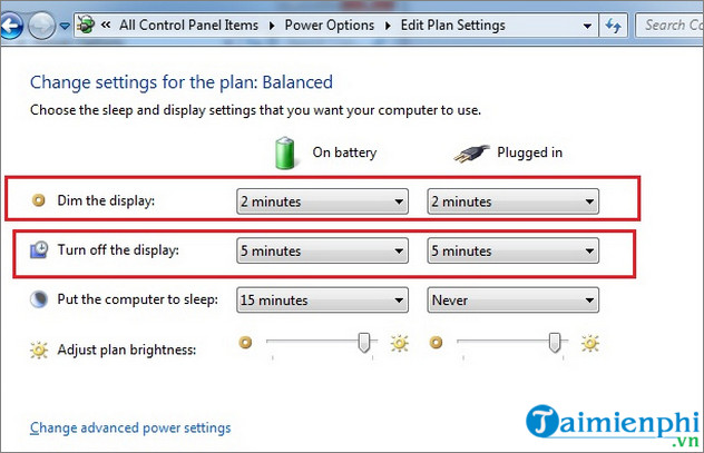 The fastest way to adjust screen off time in Windows 7/8/8.1/10 Picture 13